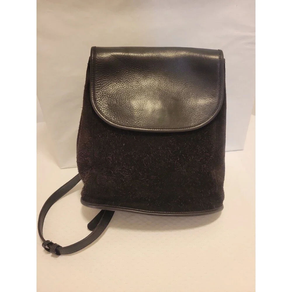 COACH The Berkeley Series Vintage Black Pebble Leather Backpack Authentic Rare
